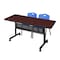Kobe Rectangle FlipTop Table, 60" W, 29" H, Laminate Top, Mahogany MKFTM6030MH47BE - alternate 1